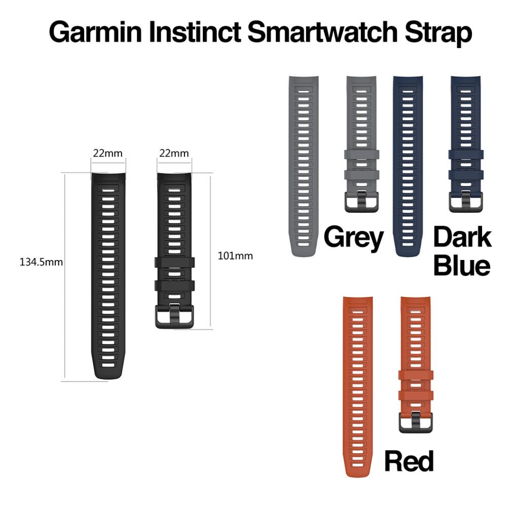 garmin instinct band width