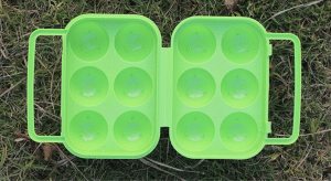 6 PCS Egg Container with Handle, hiking, camping, outdoor, adventure, activity, eggs, container, egg holder