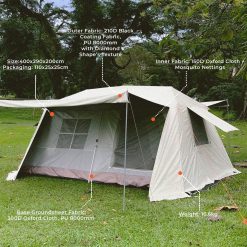 8 person Instant Cabin Tent, PTT Outdoor, 8p fixed,