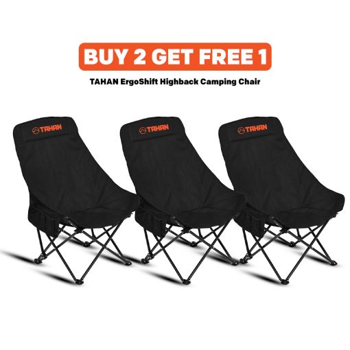 [BUY 2 FREE 1] TAHAN ErgoShift Highback Camping Chair, PTT Outdoor, B2F1 TAHAN ErgoShift Highback Camping Chair,