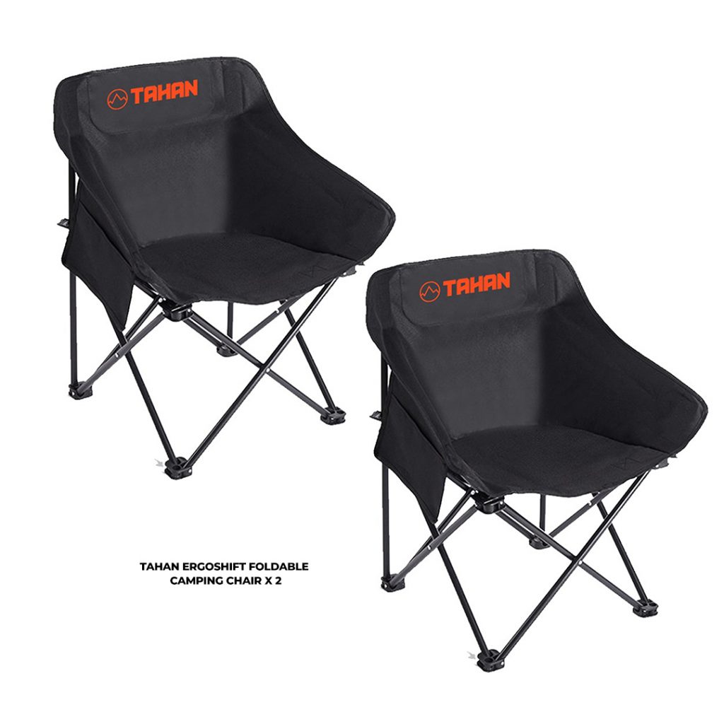 [Special Treat] Ber-2 Lebih Baik Combo – B, PTT Outdoor, TAHAN ErgoShift Foldable Camping Chair 2,