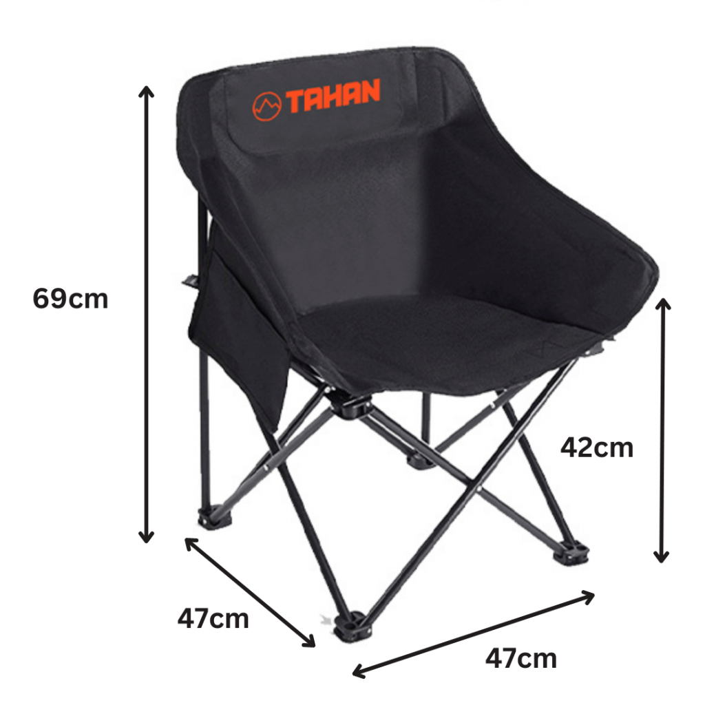 TAHAN ErgoShift Foldable Camping Chair, PTT Outdoor, TAHAN Ergoshift Chair size,