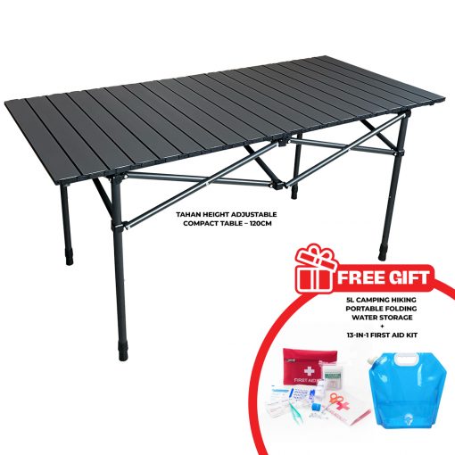 [34 SET LEFT ] TAHAN Height Adjustable Compact Table - 120CM, PTT Outdoor, TAHAN Height Adjustable Compact Table 120CM FG,