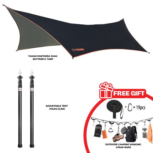 [Selling Fast!] Tarp Essential Set with Freegift!, PTT Outdoor, Tarp Essential Set 1,