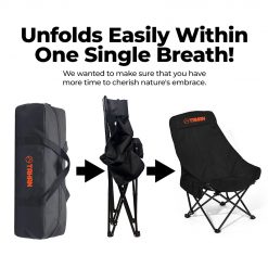 [BUY 2 FREE 1] TAHAN ErgoShift Highback Camping Chair, PTT Outdoor, highback unfolding,