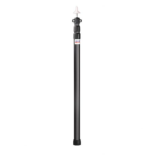 Adjustable Tent Poles (2.3M) - Black, PTT Outdoor, pole front,