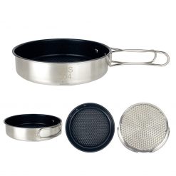 L ProChef Stainless Steel Cookset - 4 Piece, PTT Outdoor, pro chef stainless steel outdoor cookset pan,