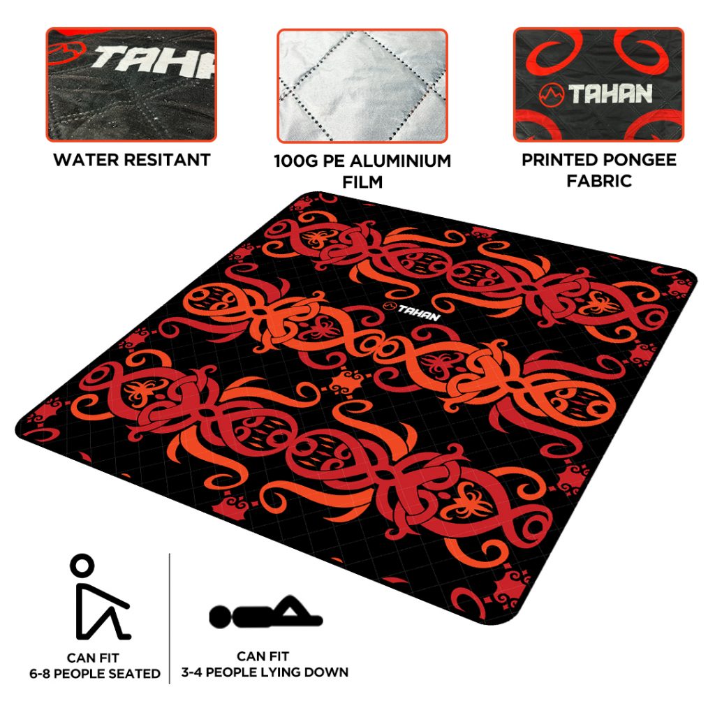 Combo Terpaling Chill, PTT Outdoor, tahan 2M 2M patio picnic mat details 2,