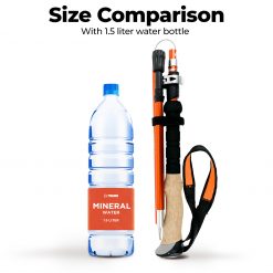 Hikers Mate Combo, PTT Outdoor, tahan 3 section foldable hiking stick size comparison,