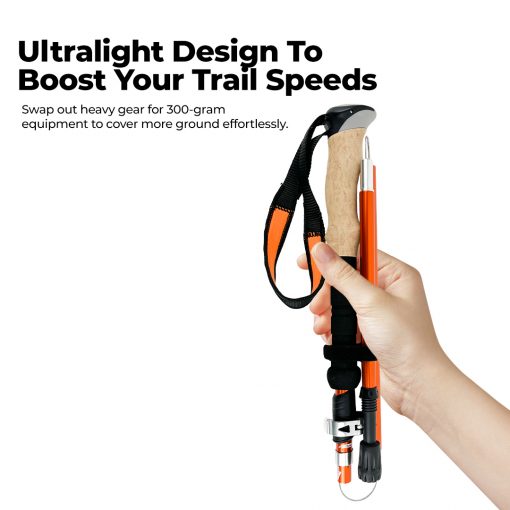 TAHAN 3-Section Foldable Hiking Stick V2 - 130cm, PTT Outdoor, tahan 3 section foldable hiking stick ultralight,