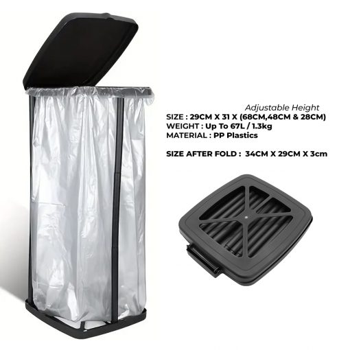 TAHAN Collapsible Garbage Bag Holder, PTT Outdoor, tahan collapsible0garbage bag holder specs,