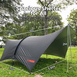 CUTI-CUTI Camping Promotion, PTT Outdoor, tahan coverall tunnel shelter size 1,