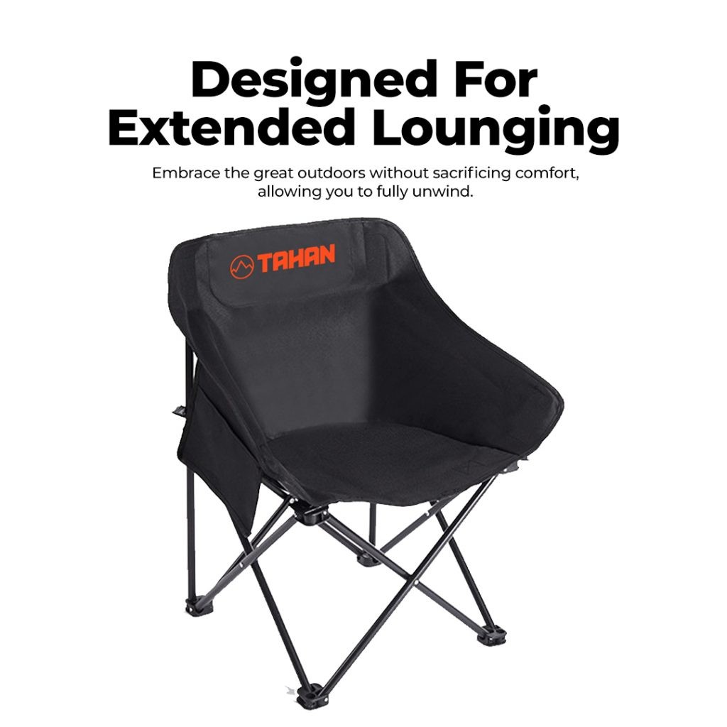 Outdoor Lounge Essentials, PTT Outdoor, tahan ergoshift foldable camping chair extend lounging,