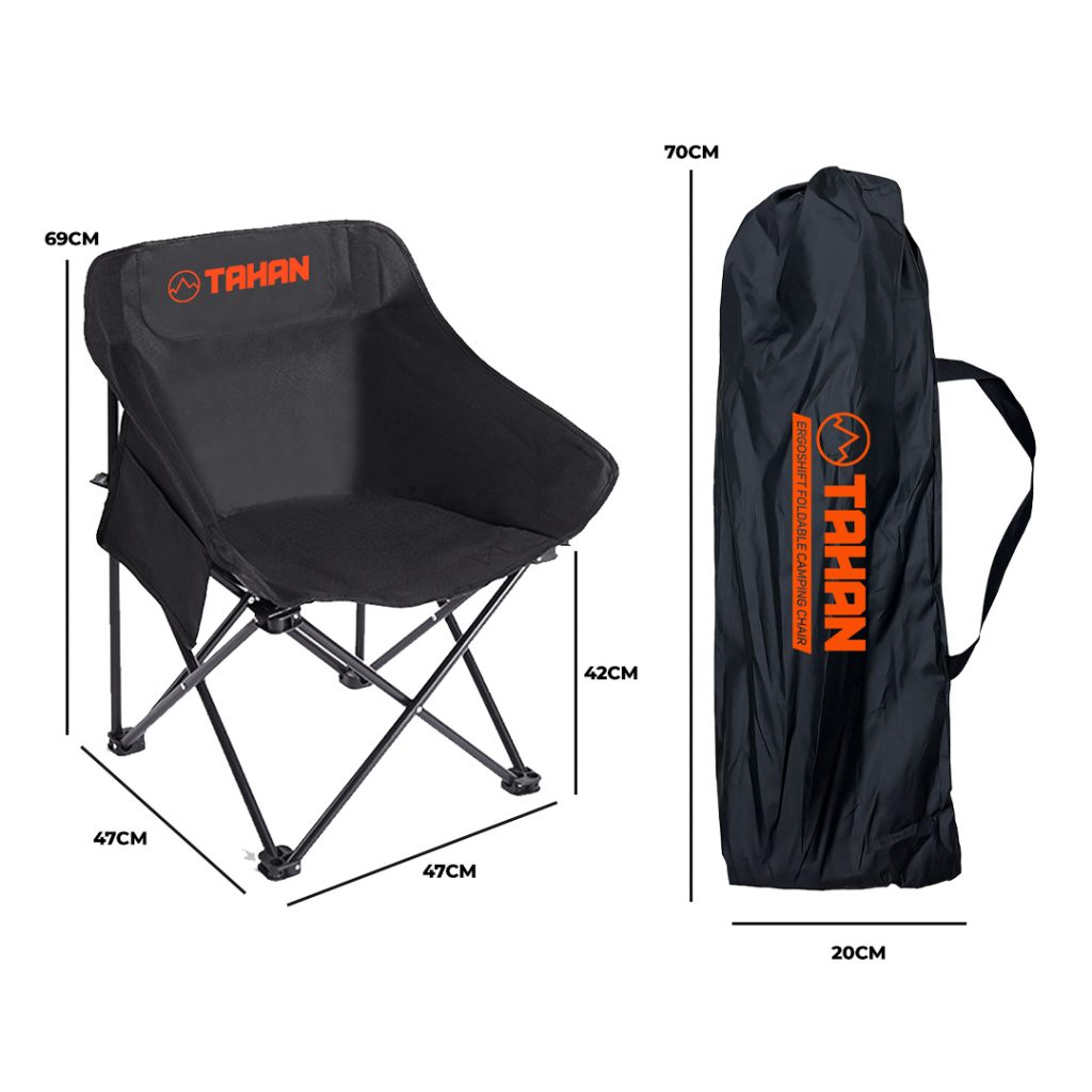 Chill Camping Combo, PTT Outdoor, tahan ergoshift foldable camping chair size,