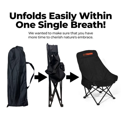 TAHAN ErgoShift Highback Camping Chair, PTT Outdoor, tahan ergoshift highback camping chair unfold,