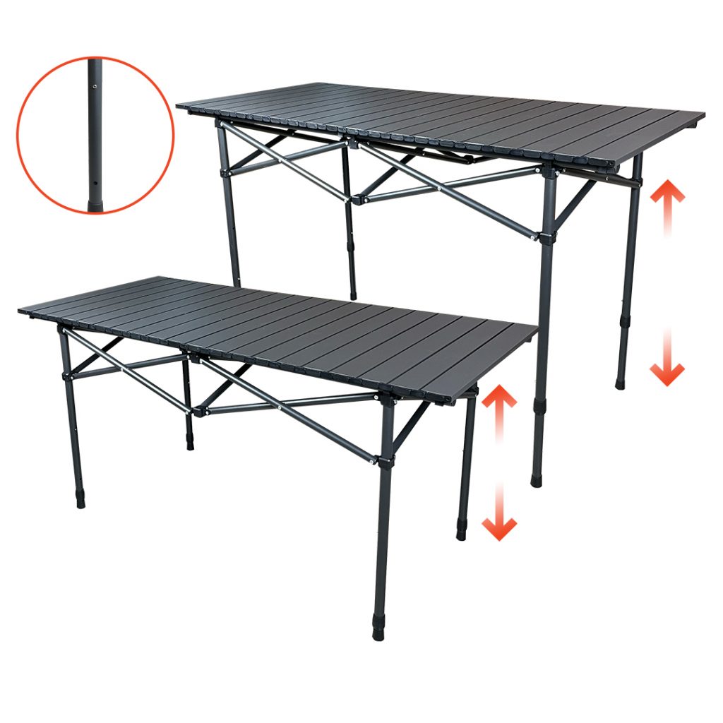 [Limited Time Offer] Fam Squad Combo - A, PTT Outdoor, tahan height adjustable compact table 120cm adjustable,