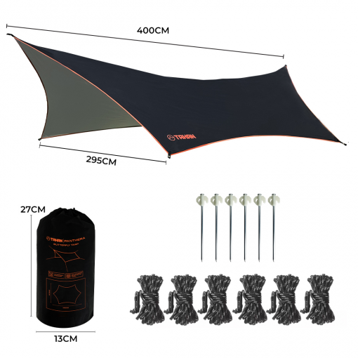 Outdoor Lounge Essentials, PTT Outdoor, tahan panthera 3x4M butterfly tarp main 2 Copy,