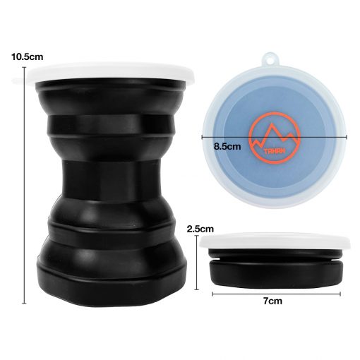 TAHAN Silicone Cup V2- Black, PTT Outdoor, tahan silicone cup v2 size,