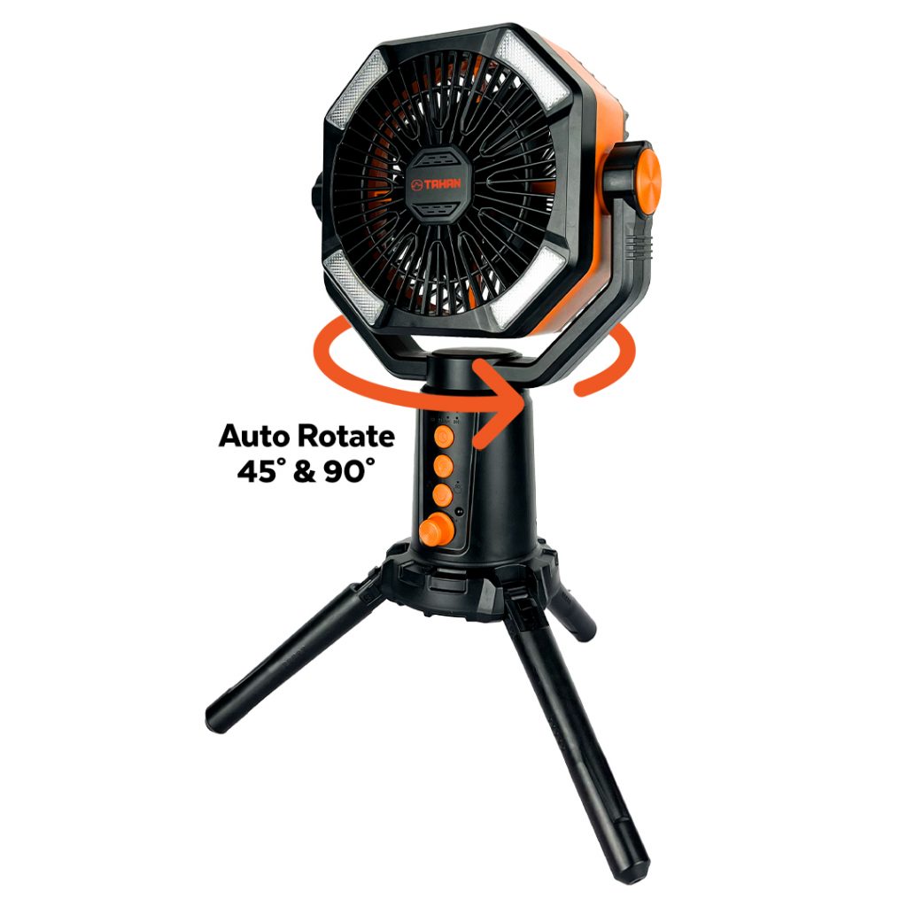 [Limited Time Offer] Fam Squad Combo - B, PTT Outdoor, tahan typhoon dual blade 16000mAh camping fan auto rotate,